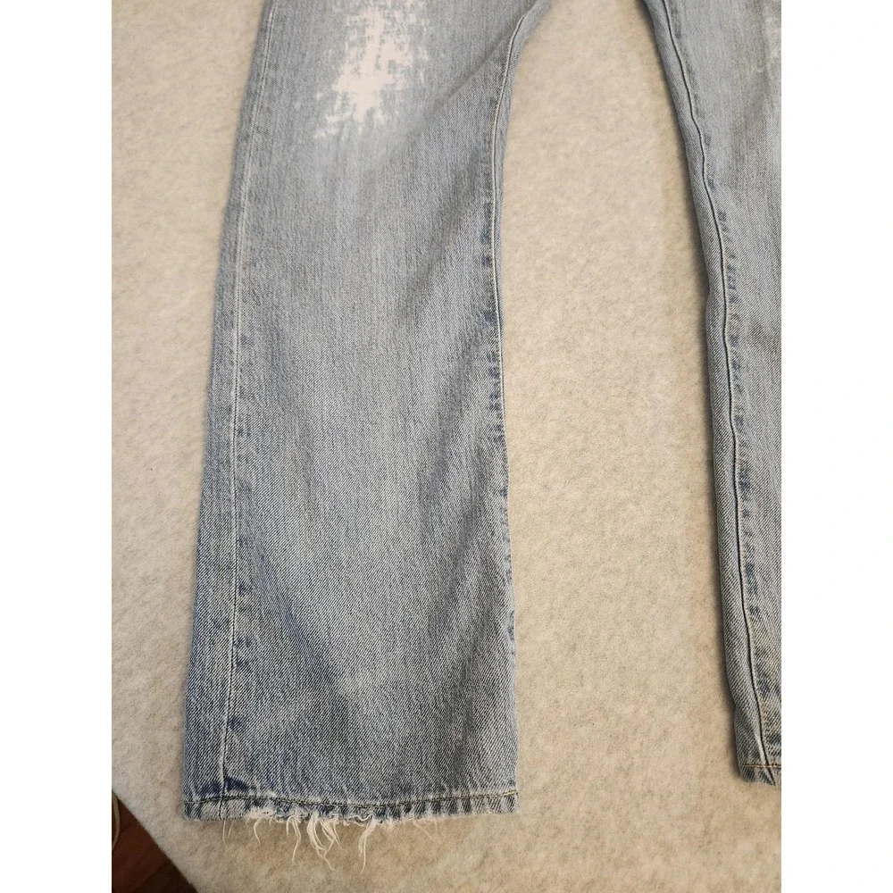 Polo Ralph Lauren Jeans Mens 36x34‎ Light Wash Sullivan Slim Distressed Raw Vtg